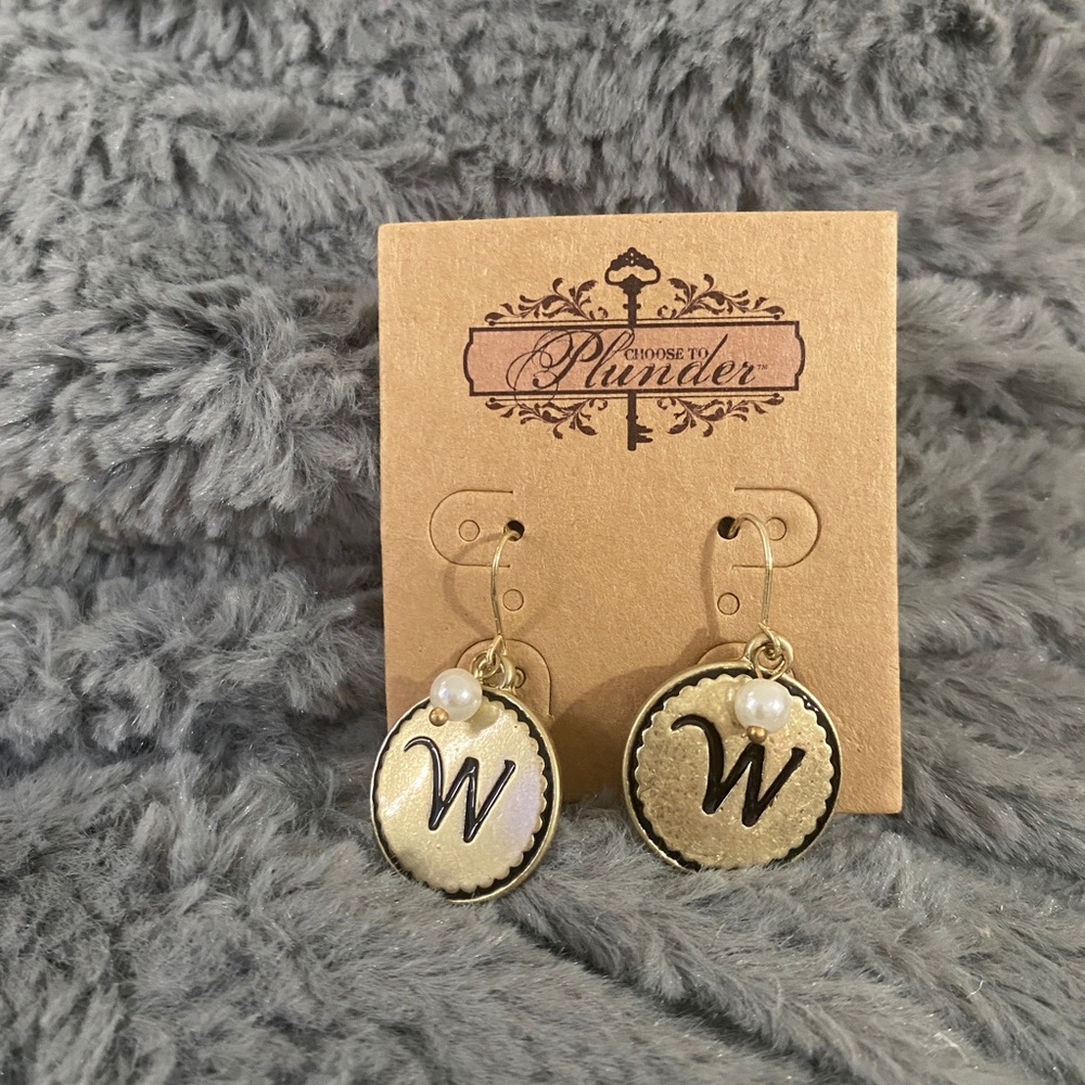 NIB Retired Plunder Glenda Earrings “W”